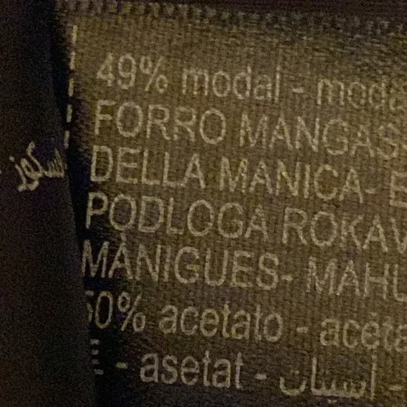 NWT. Massimo Dutti Black 100% Wool Micro-Textured Open Blazer. Size 2, 4. - Picture 12 of 15